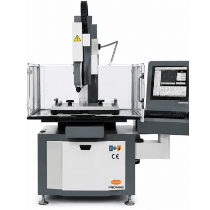 Promag CNC fast-hole EDM drilling machine with enclosure and control console