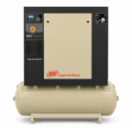 Ingersoll Rand R11 rotary screw compressor with Total Air System on a tank, front view